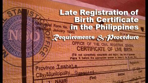 How To File Late Registration of Birth Certificate in the Philippines.